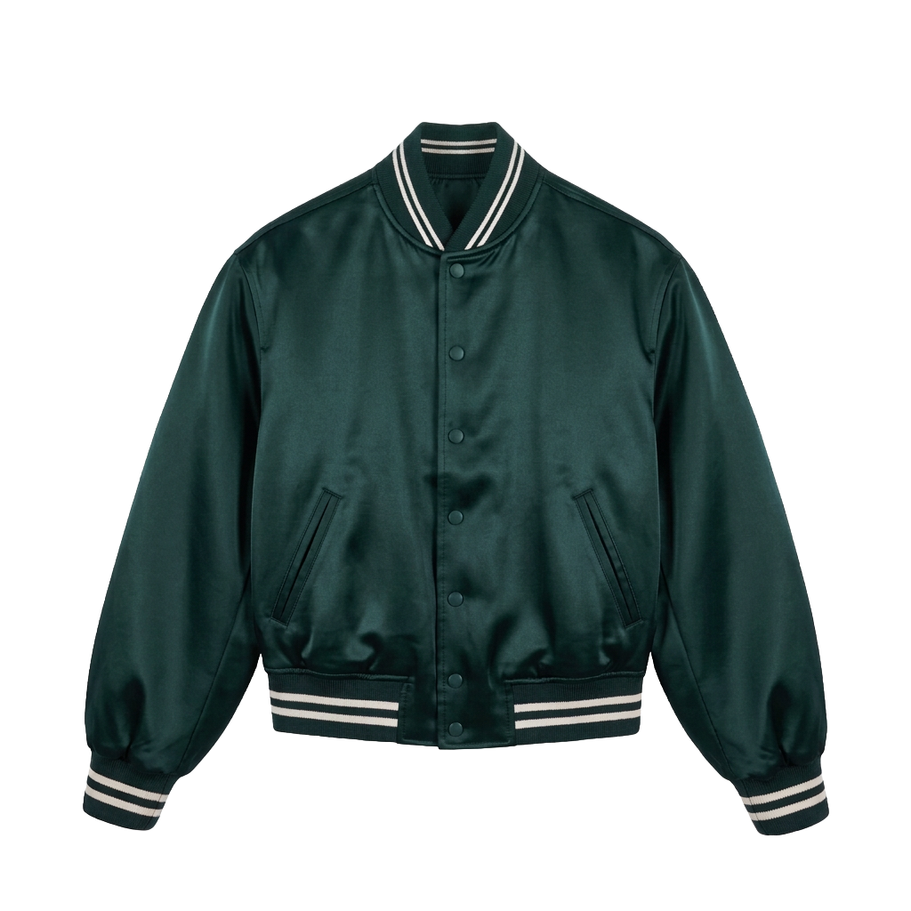 Satin Bomber Jacket