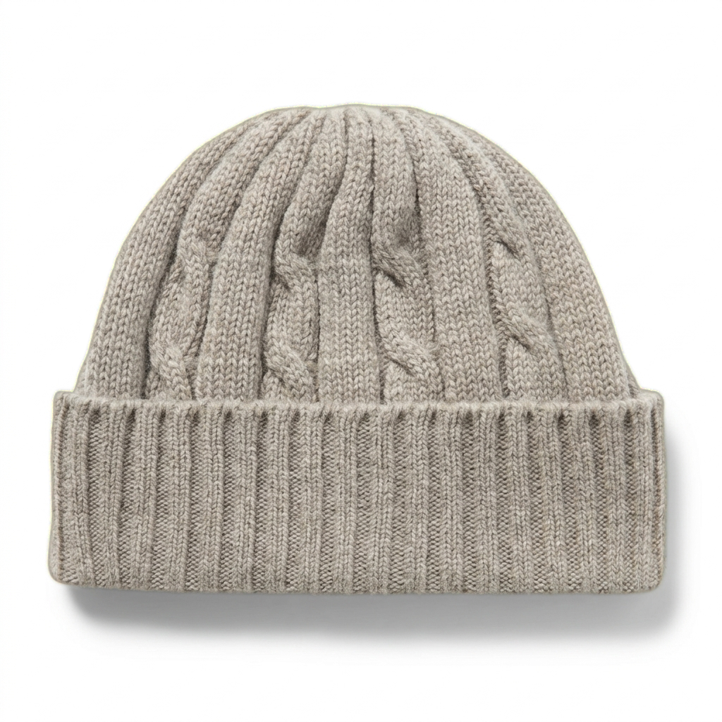 Cable knit beanie