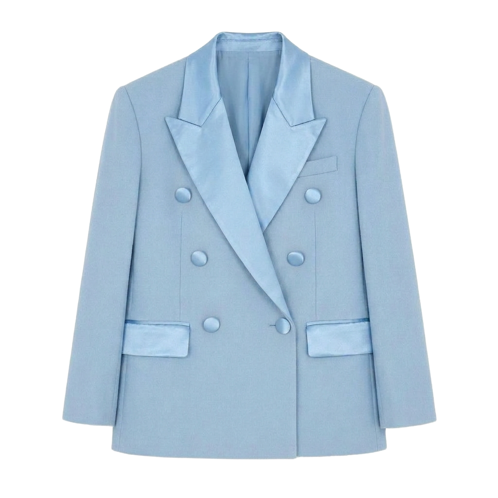 Ocean Blue Relax-Fit Blazer
