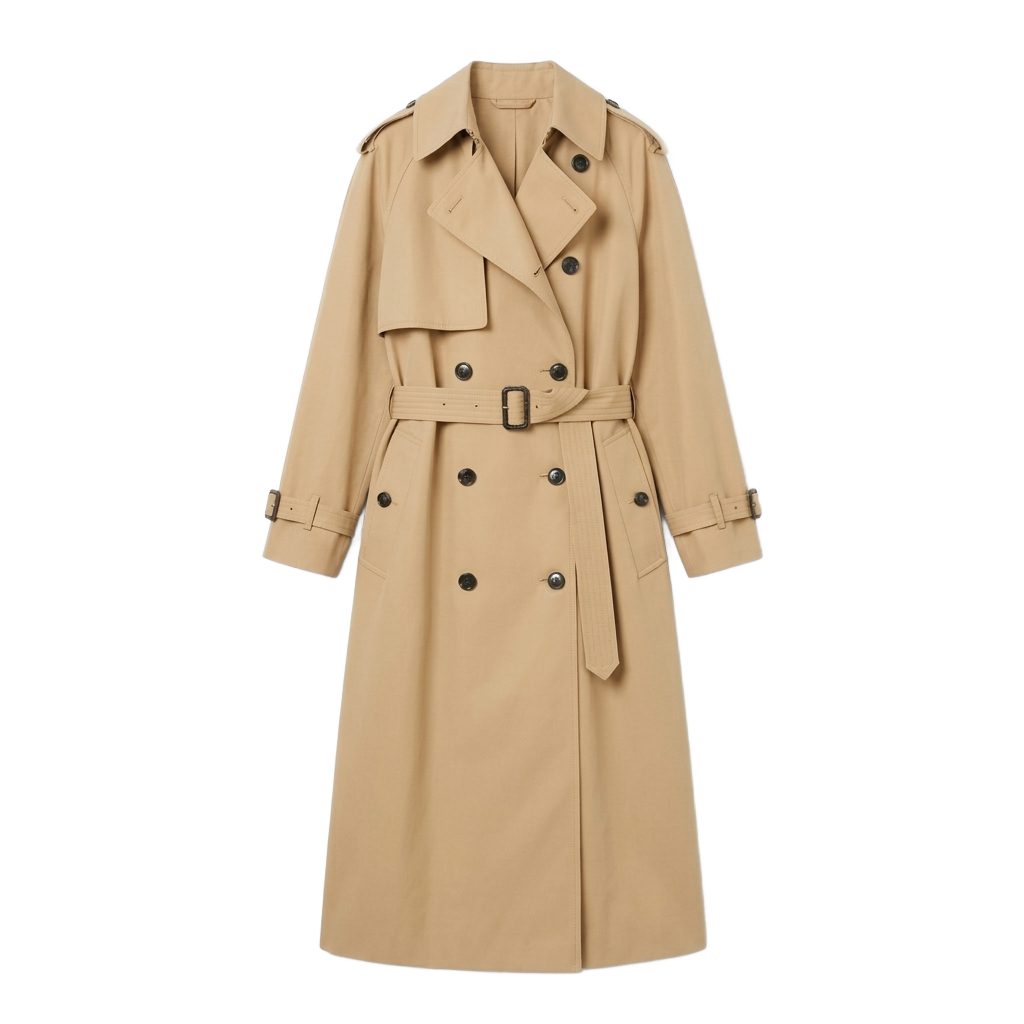 Classic Double-Breasted Trench Coat