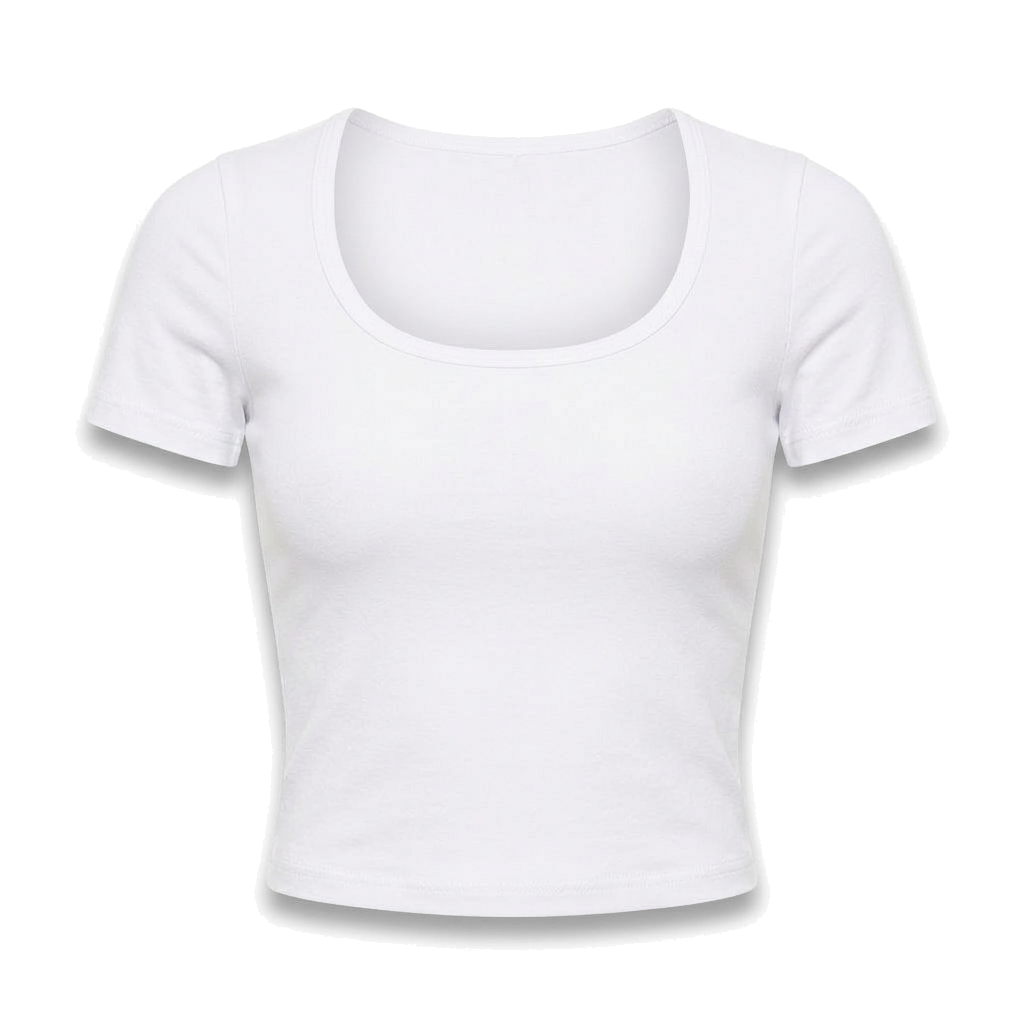 Scoop-Neck fitted T-shirt