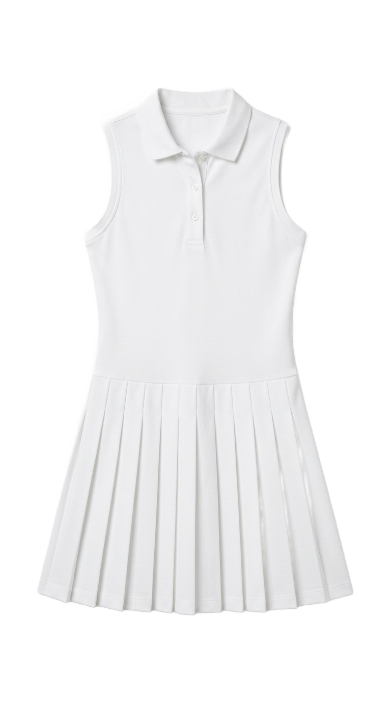 Court Dress Skrit Pleated