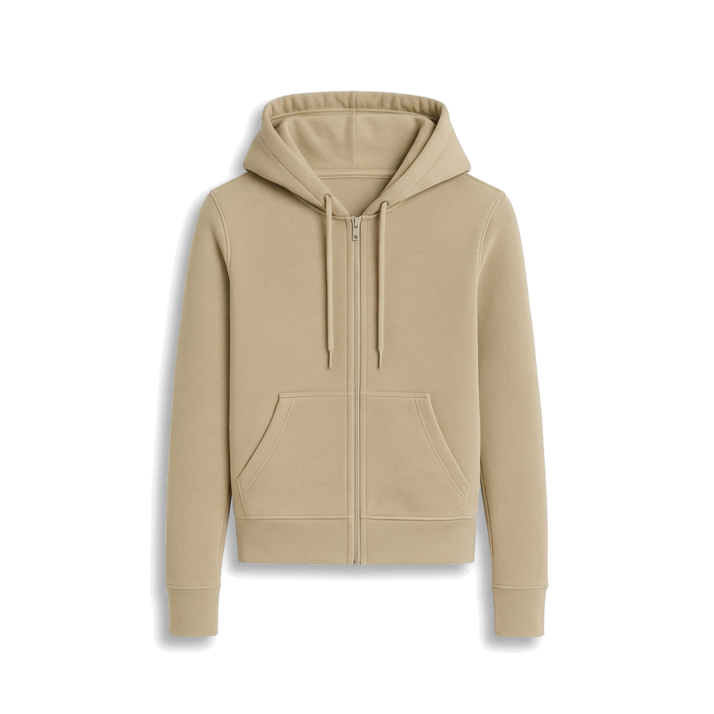 Slim Fit Zipped Hoodie