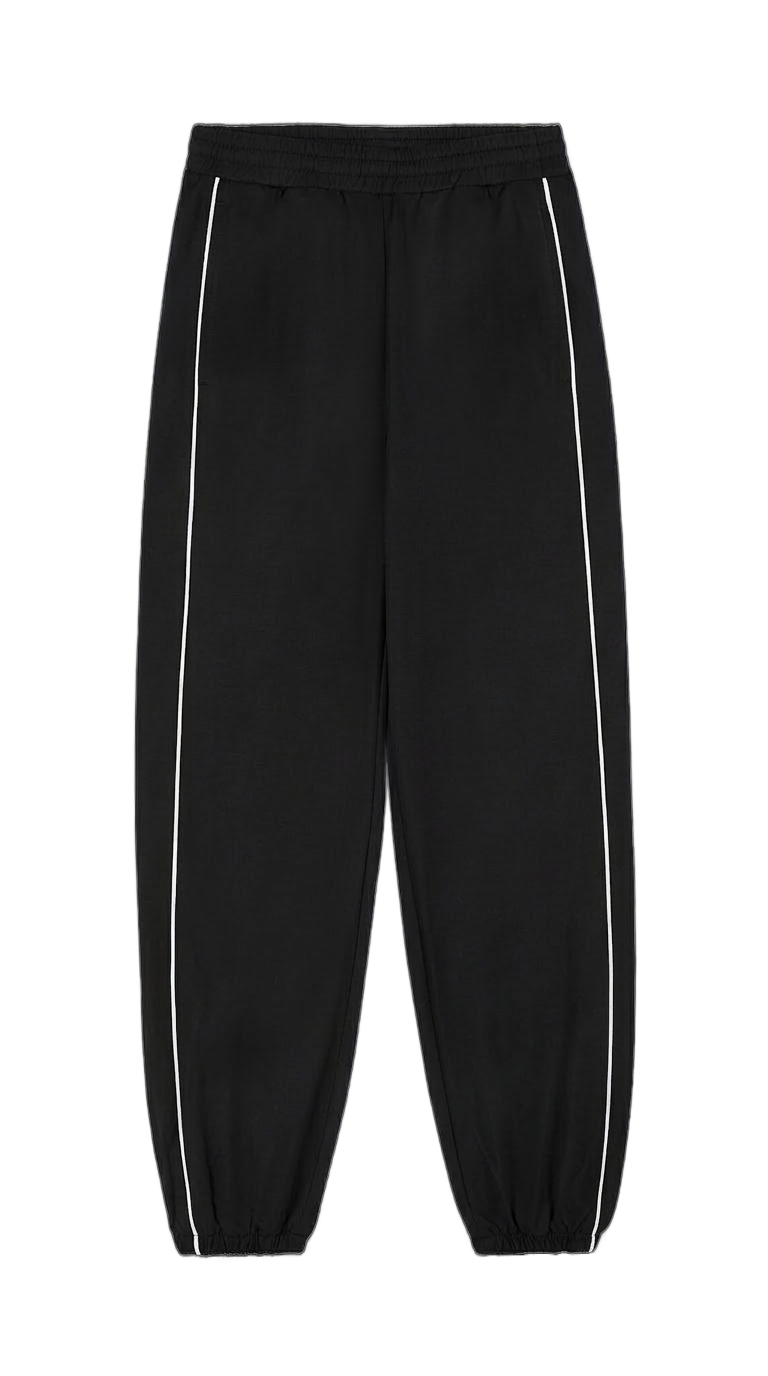 Black Side-Stripe Jogger