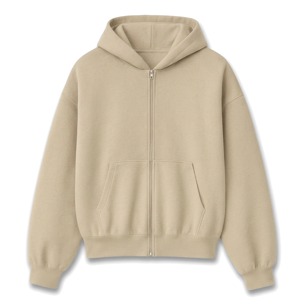 Oversized Zipped Hoodie