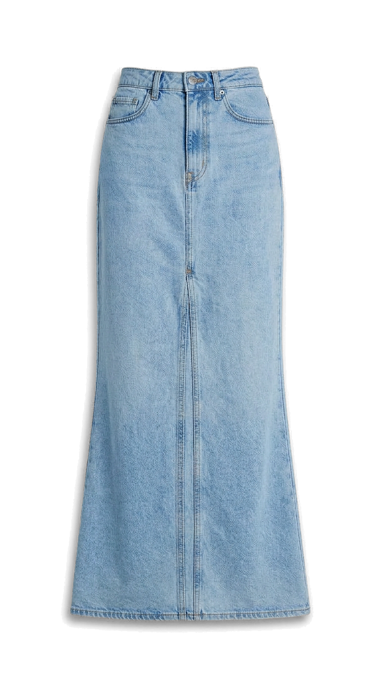 Denim Maxi Skrits