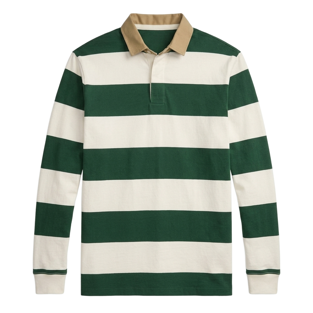 Wide Striped Rugby Shirt