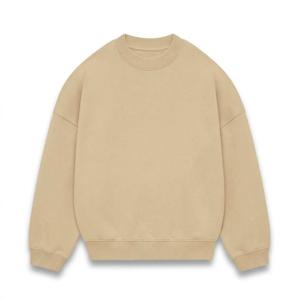 Oversized Drop-shoulder crewneck