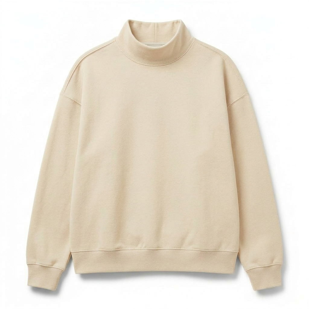 Mock-neck sweatshirt