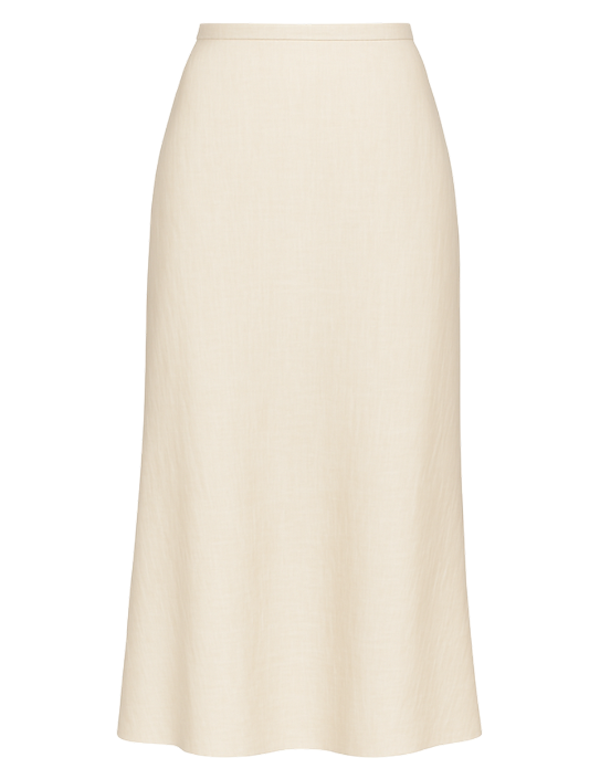Linen Midi Skirt