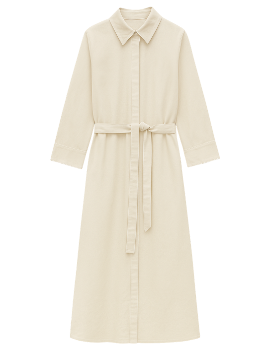 Linen Belted Dress