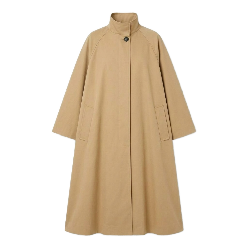 Oversized Cocoon Cape Coat