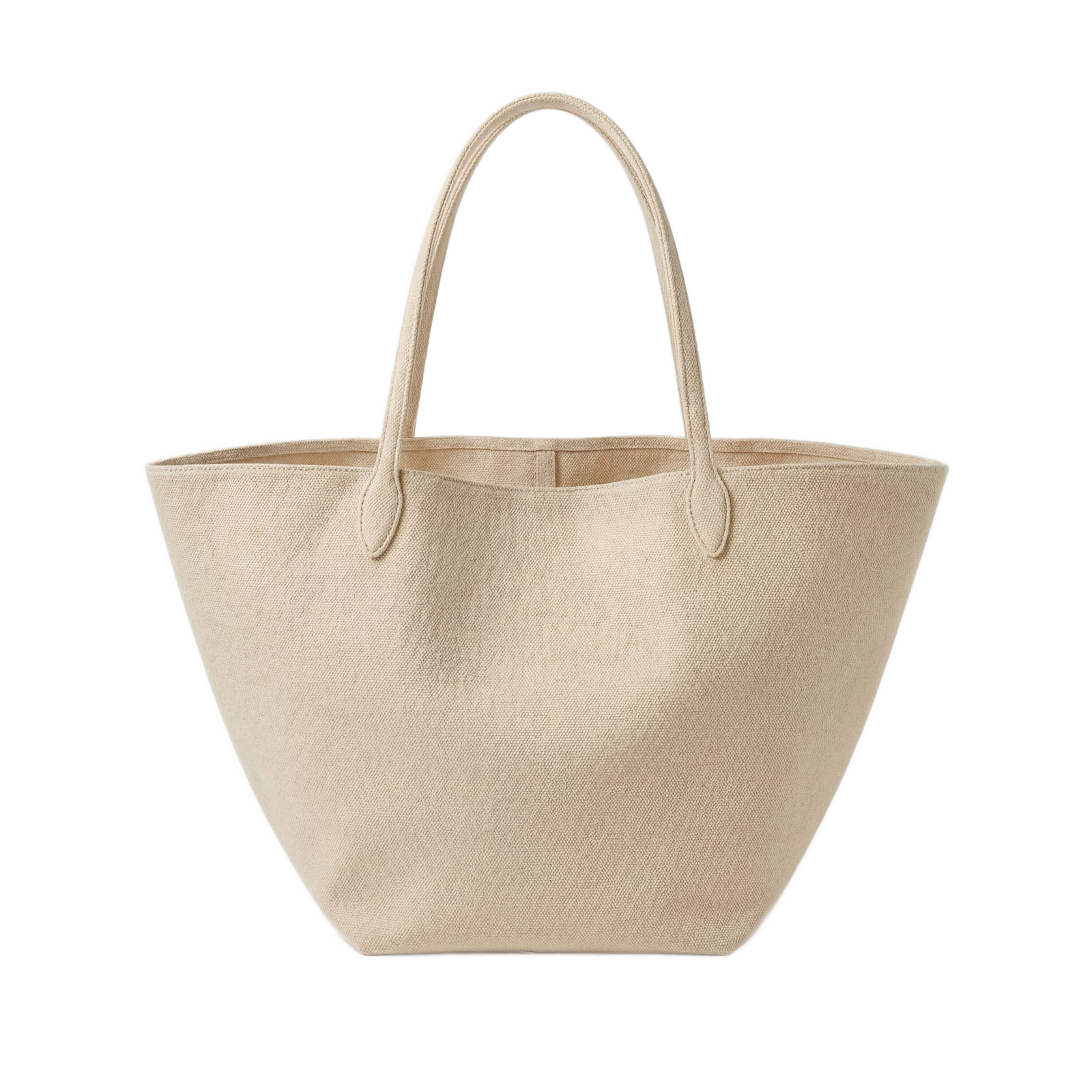 Canvas Basket Tote Bag