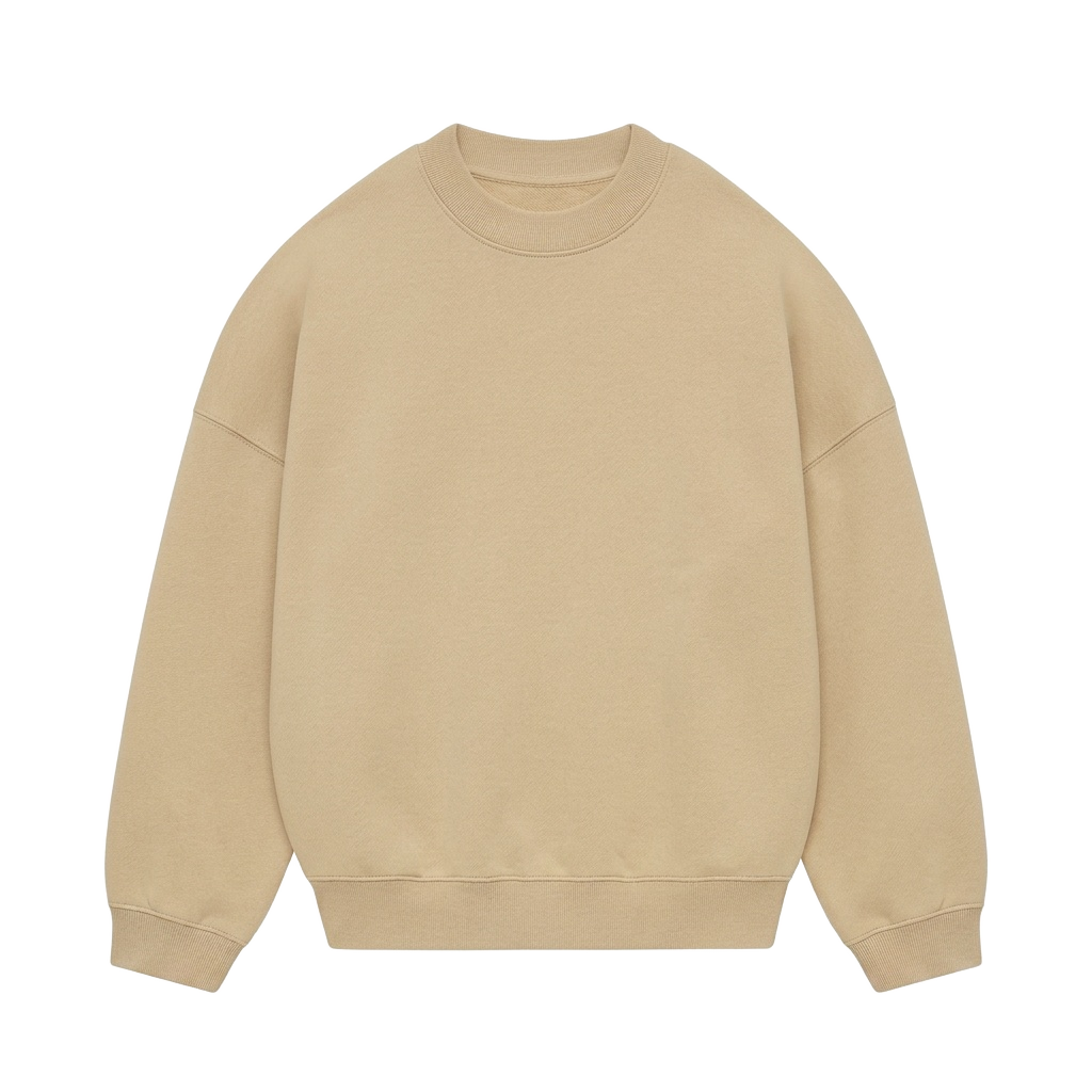 Oversized Drop-shoulder crewneck