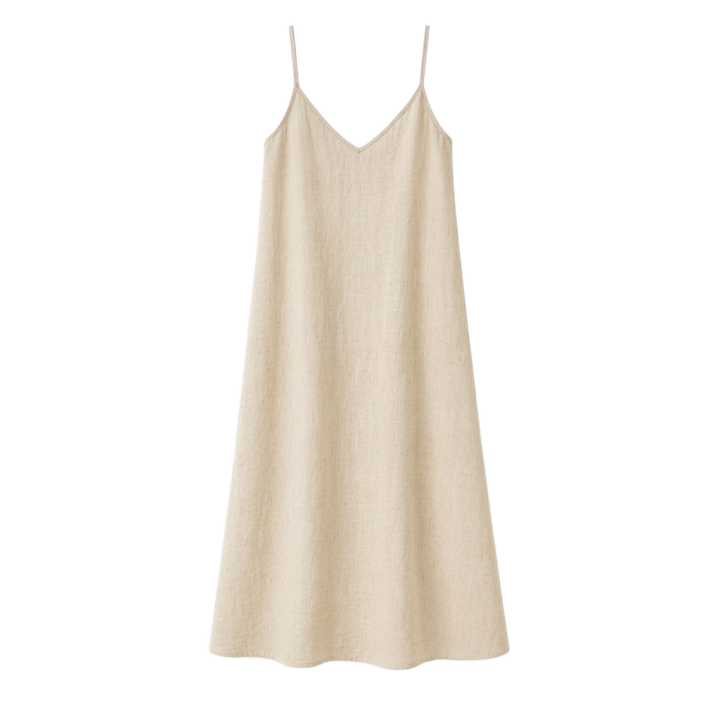 Classic Linen Slip Dress