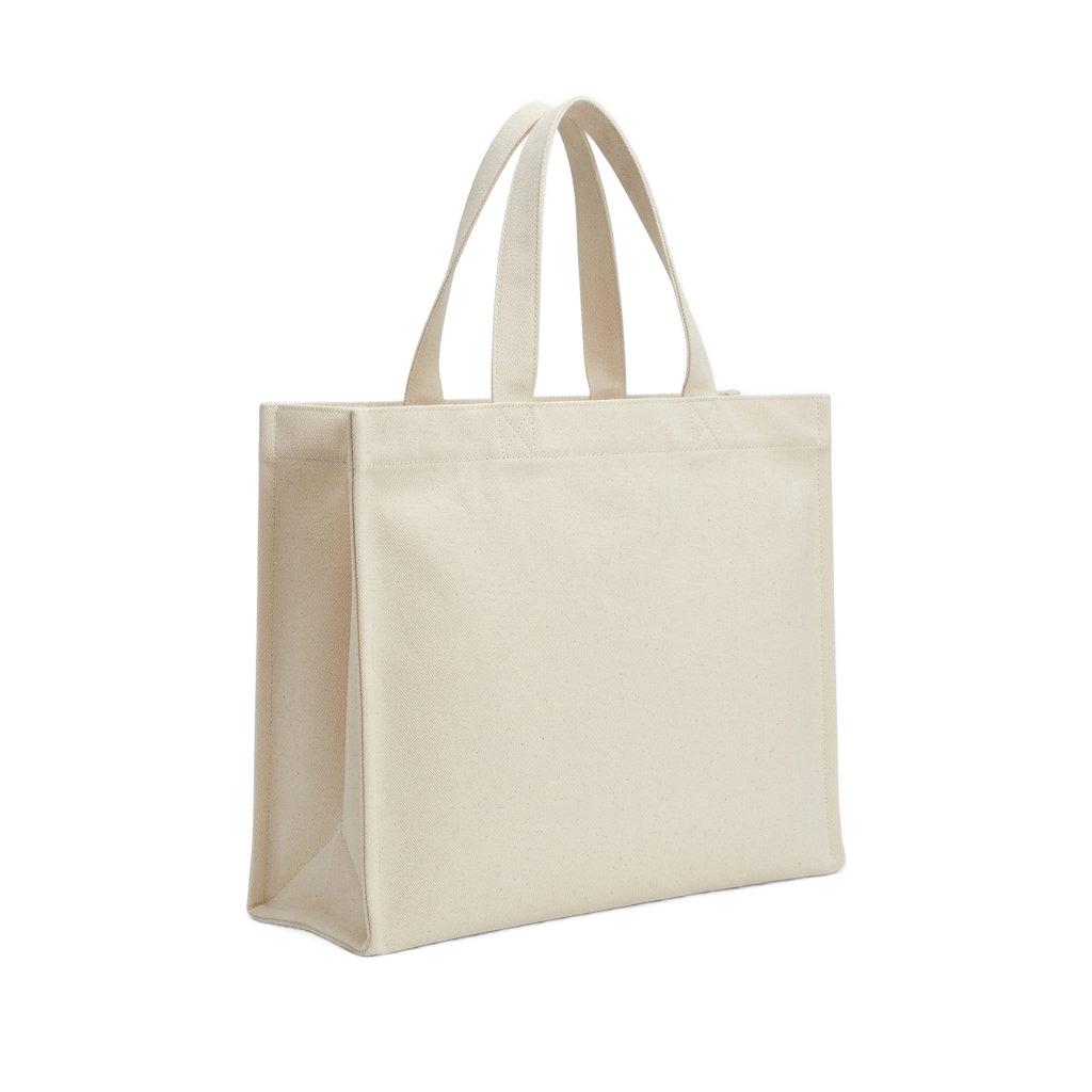 Structured Canvas Box Tote