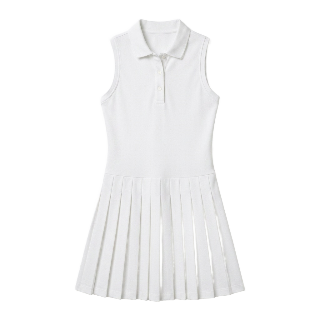 Court Dress Skrit Pleated