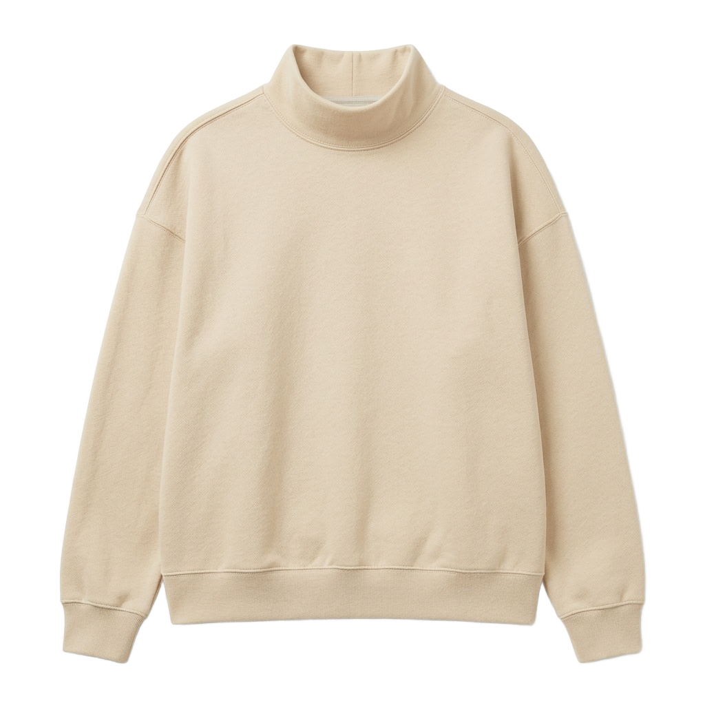 Mock-neck sweatshirt