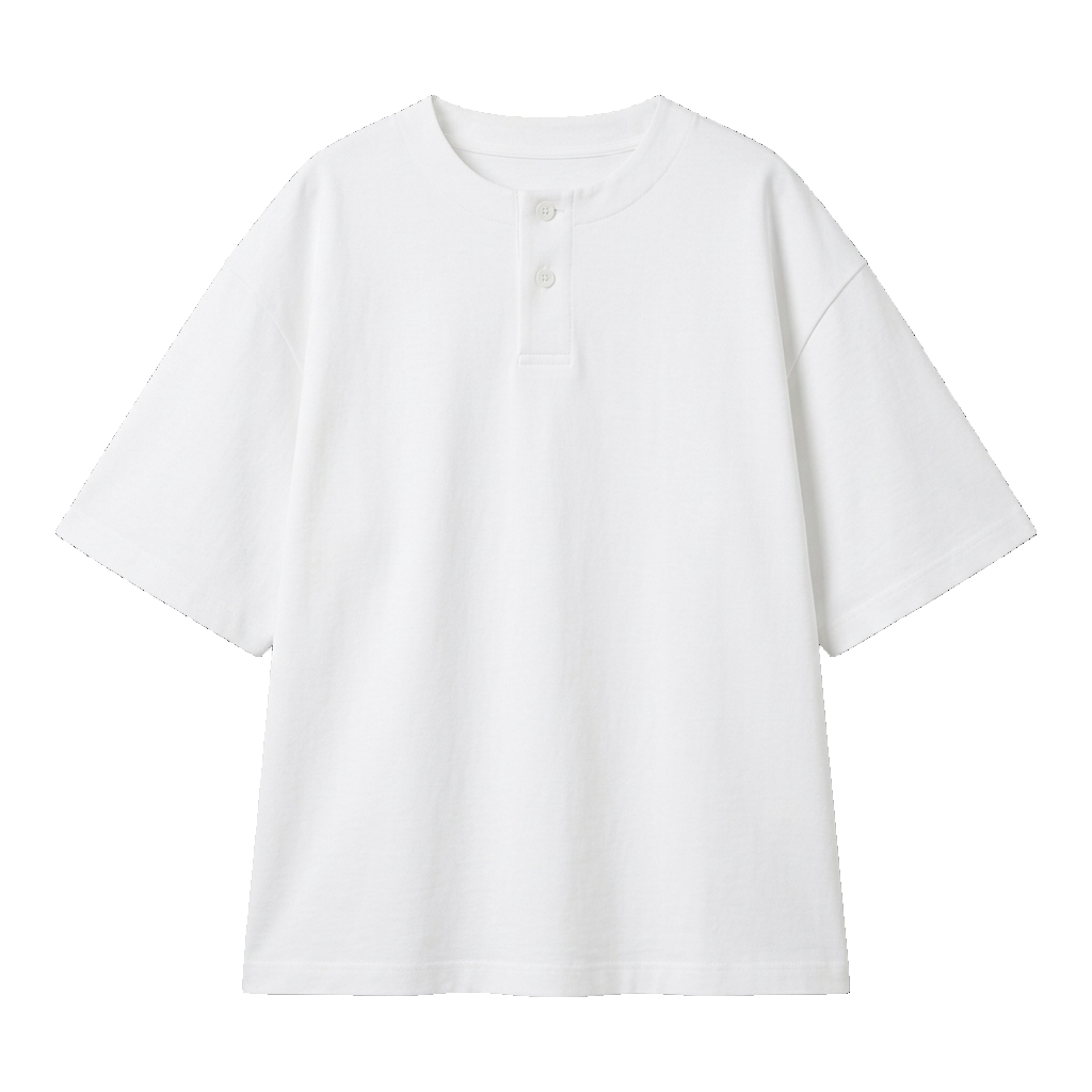 Oversized Henley T-shirt