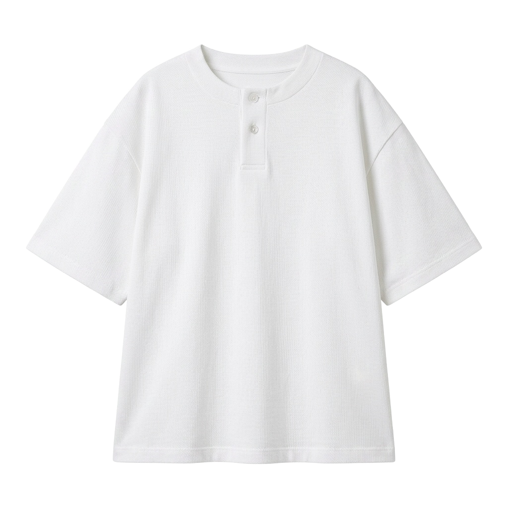 Oversized Henley T-shirt