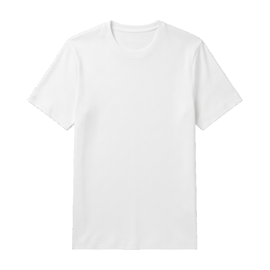 Fitted ribbed T-shirt