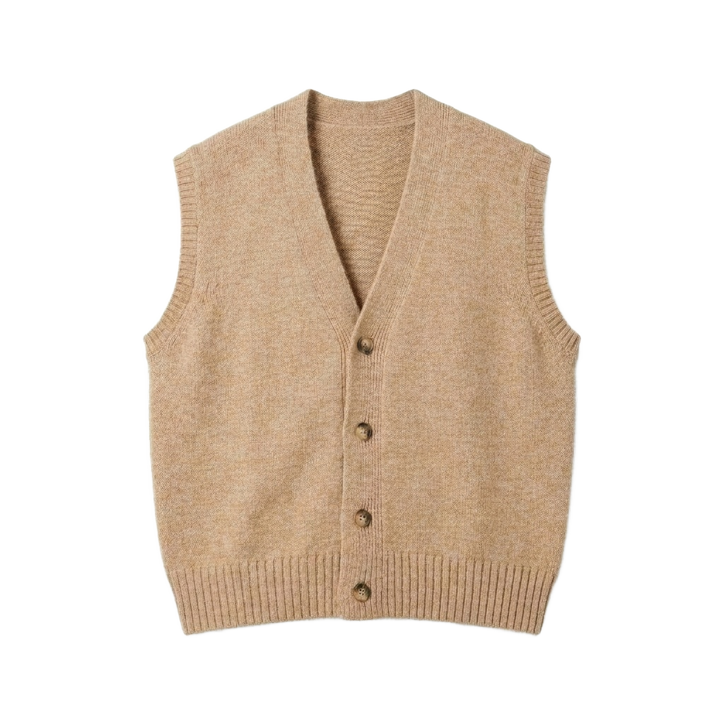 Beige Knit Vest