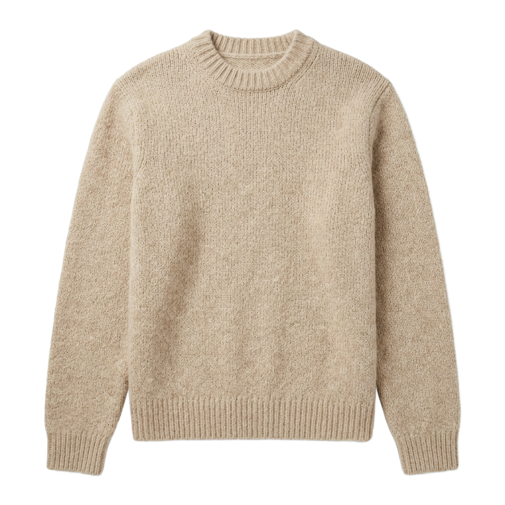 Beige Wool Sweater