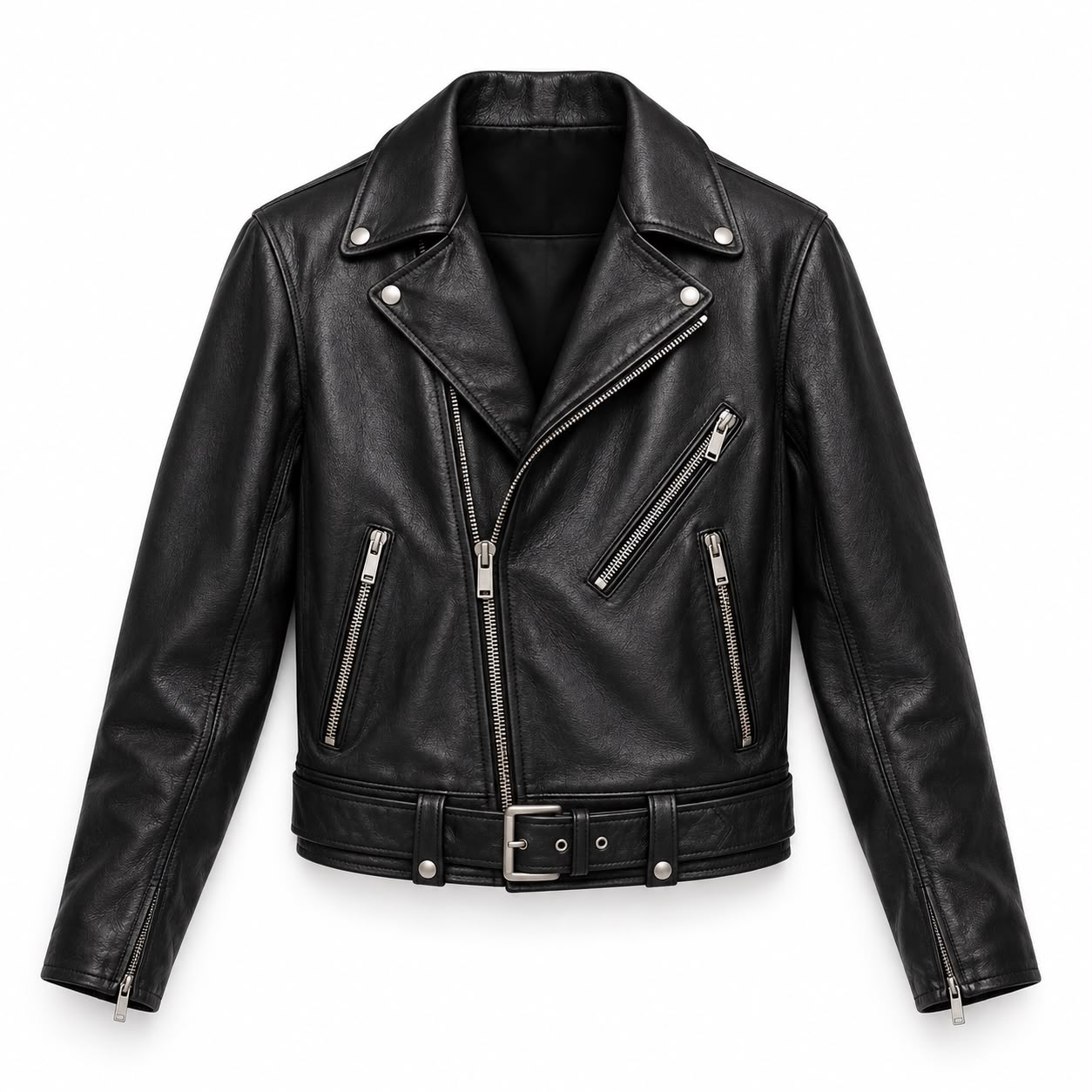 Belted Leather Biker