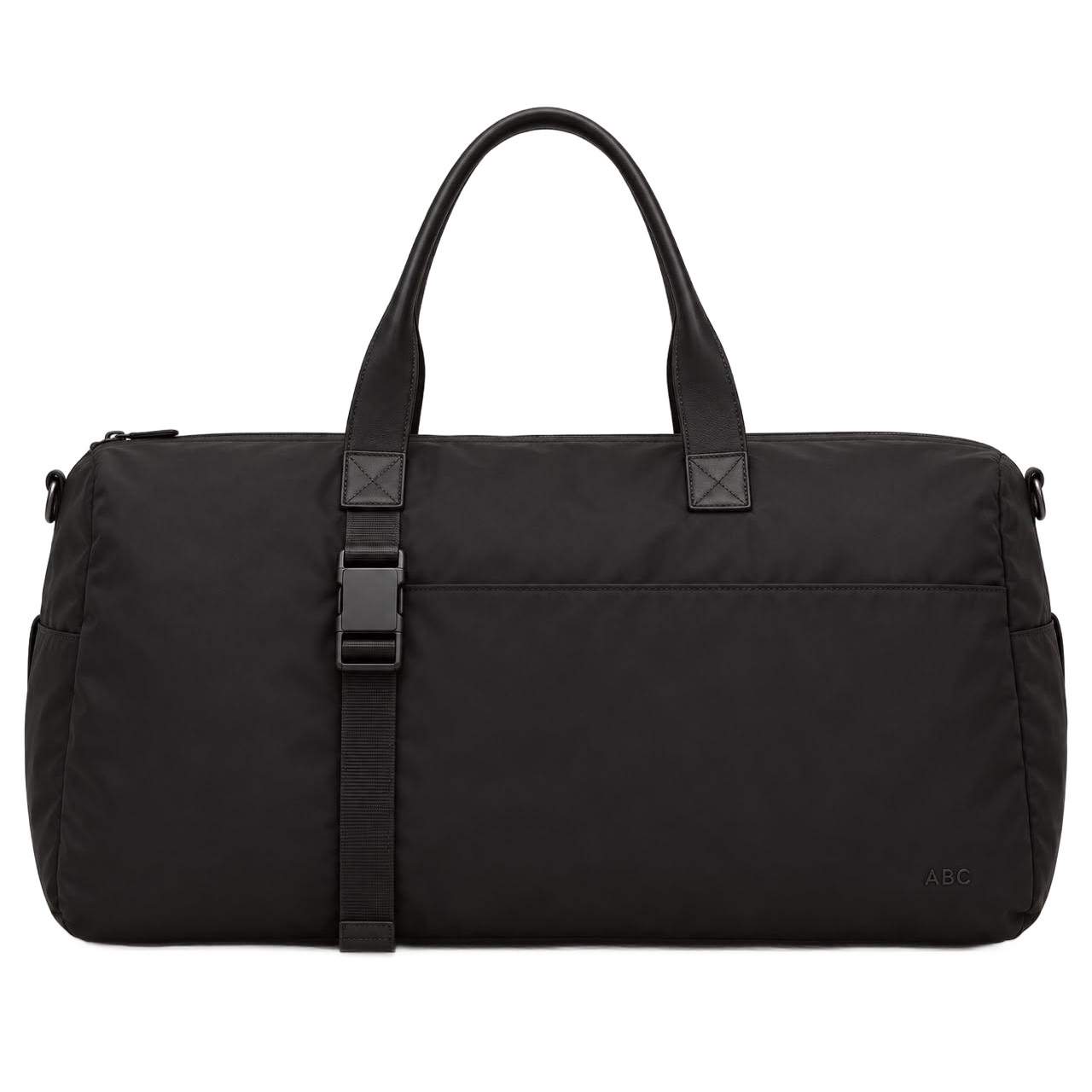 Black Buckle Strap Holdall