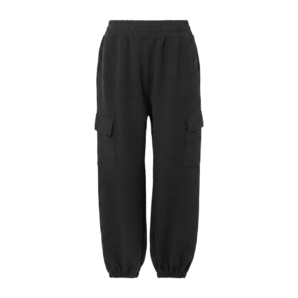 Black Cargo Sweatpants