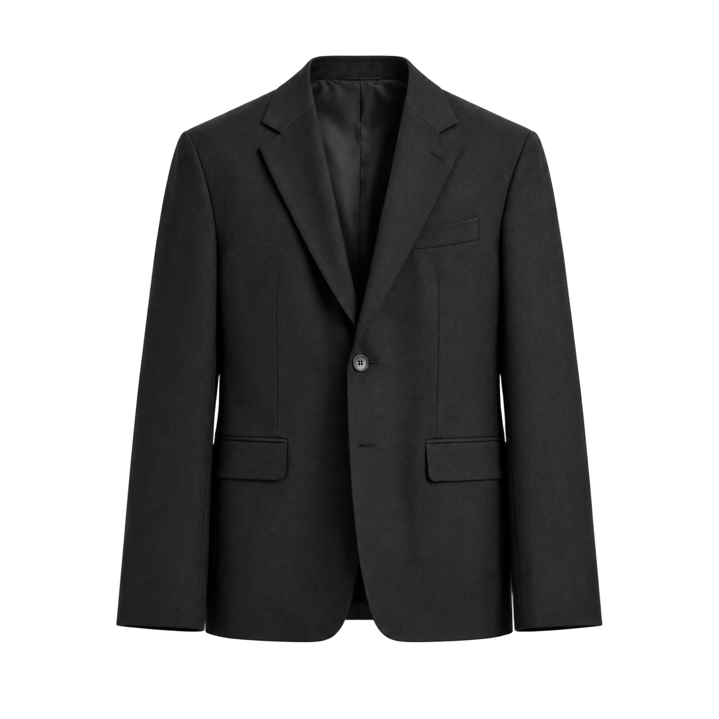 Black Classic Single-Breasted Blazer