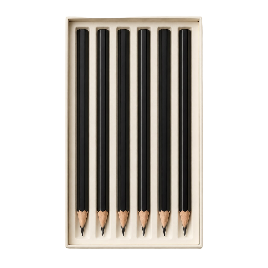 Black Graphite Pencil Set