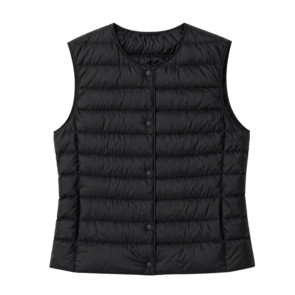 Black quilted/puffer vest