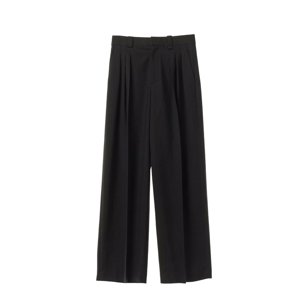 Black Relaxed Fit Trousers
