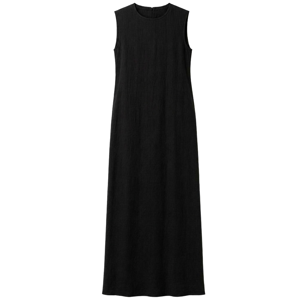Black Sleeveless Maxi Dress