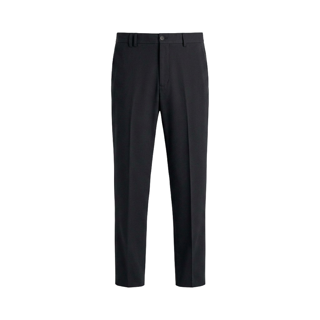 Black Slim-Fit Chino Trousers