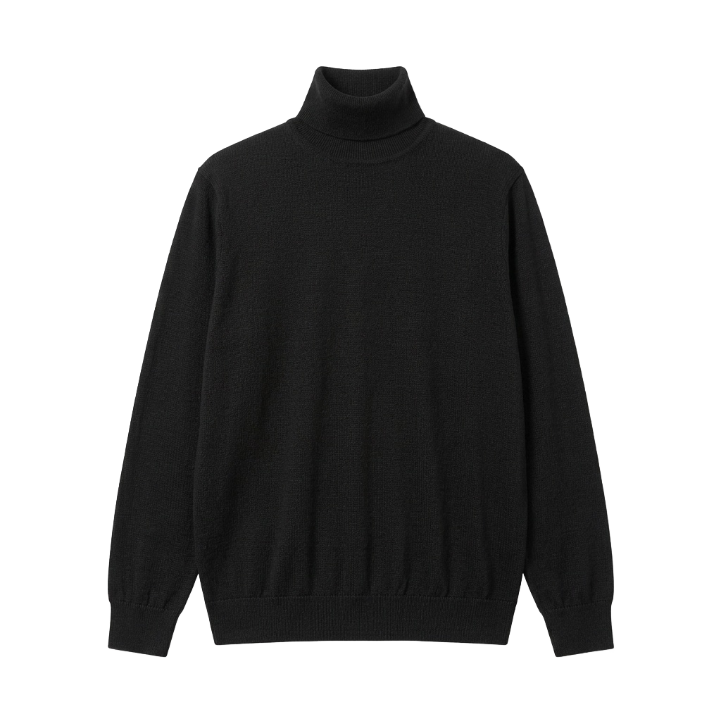 Black Turtleneck Sweater