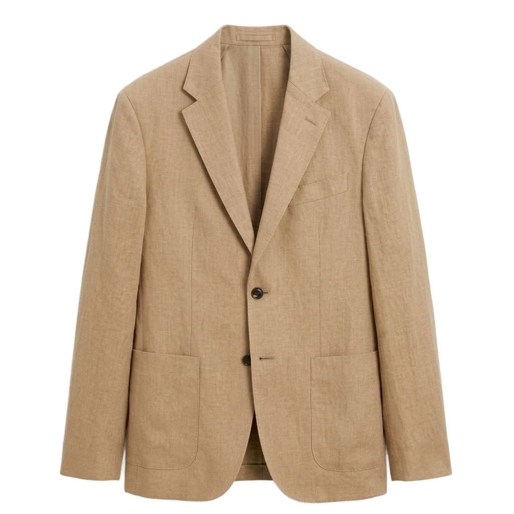 Brown Linen Blazer