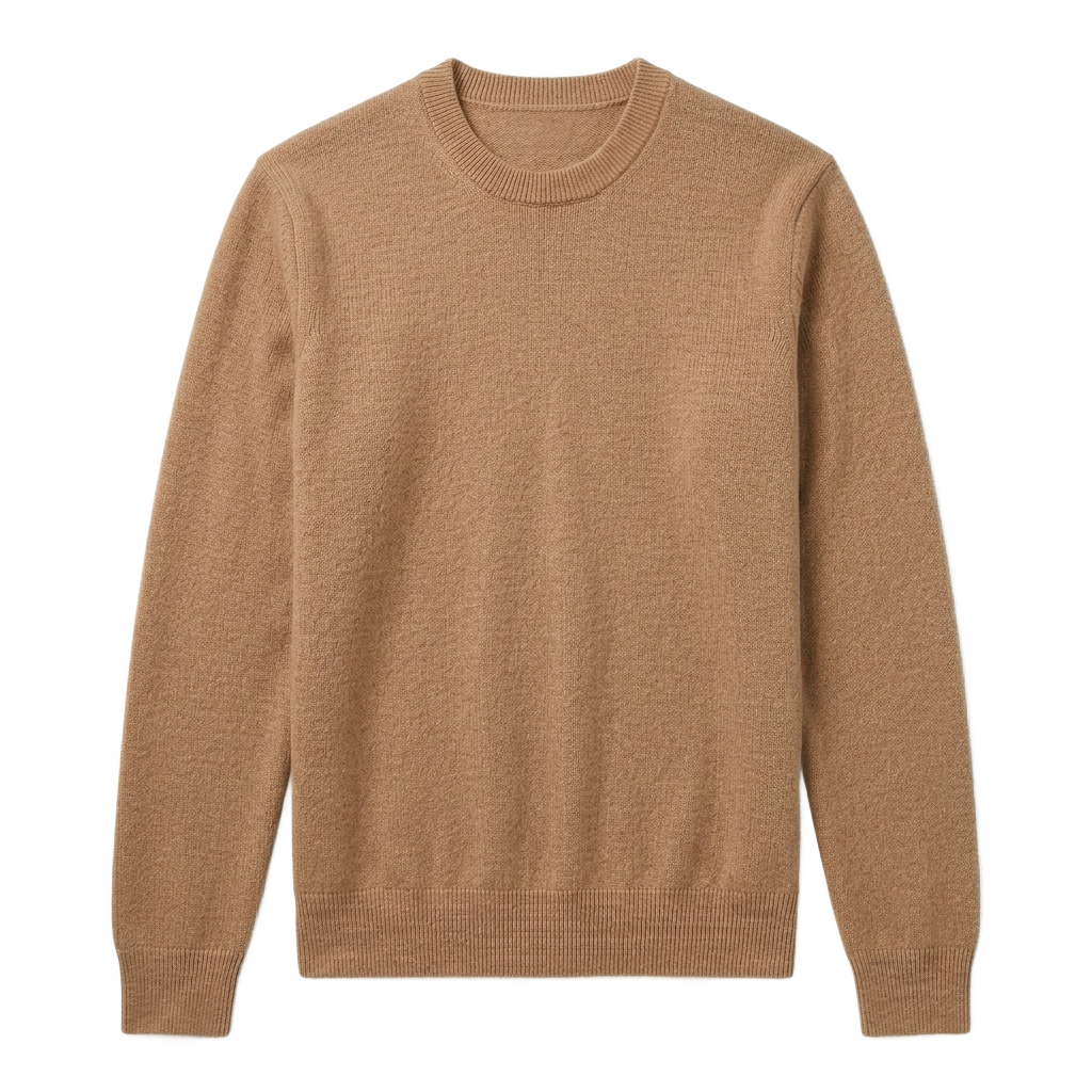 Camel Crewneck Sweater