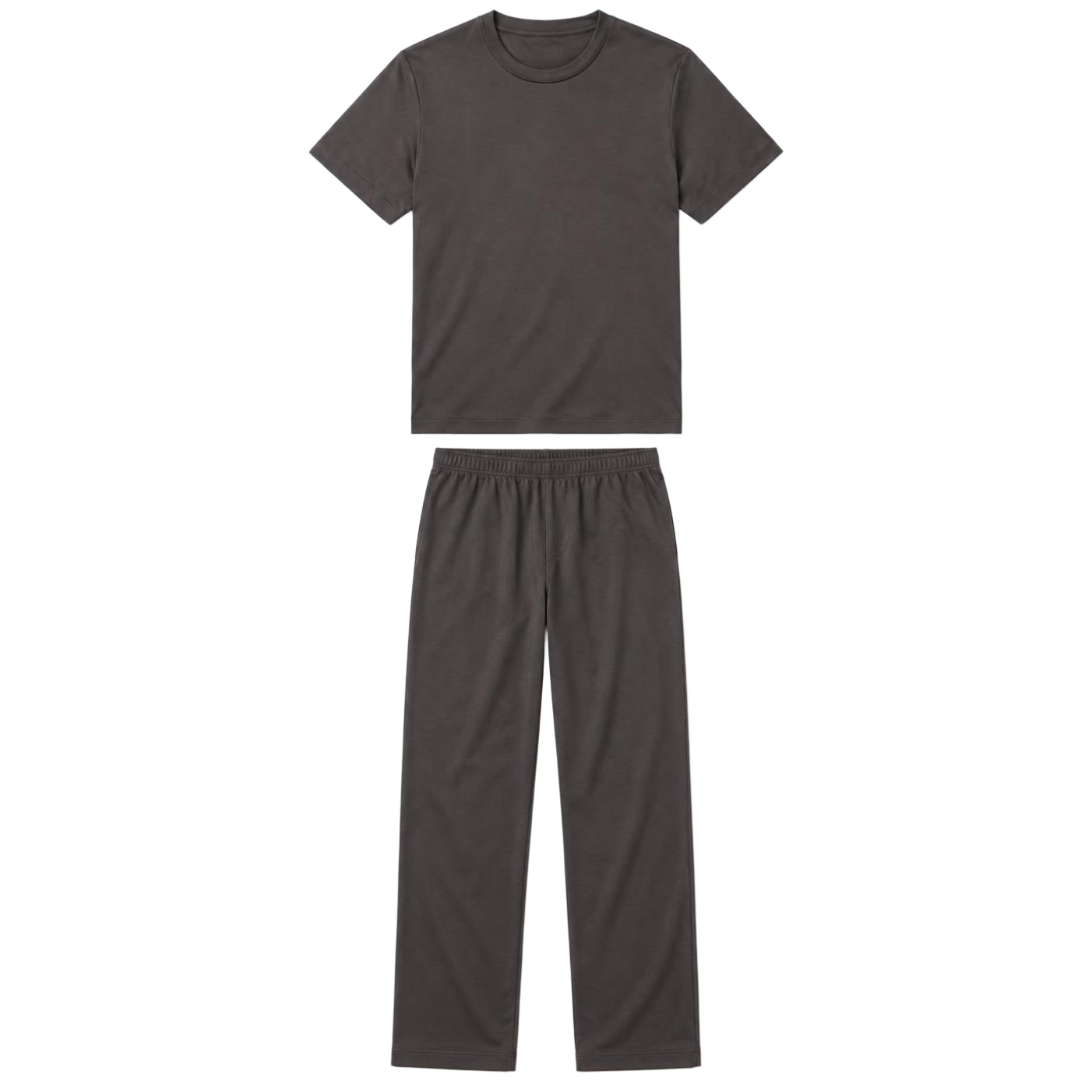 Charcoal Essential T-Shirt & Trouser Set