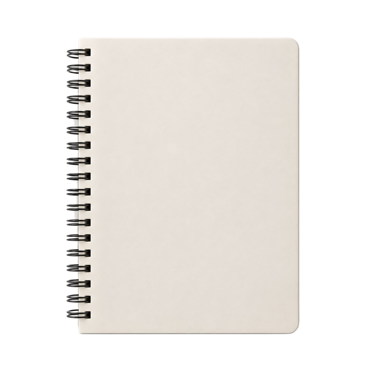 Cream Spiral Notebook