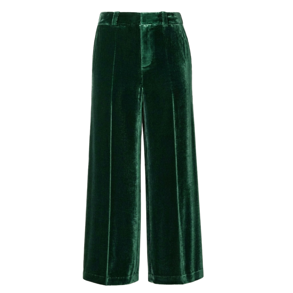 Dark Green Velvet Pants