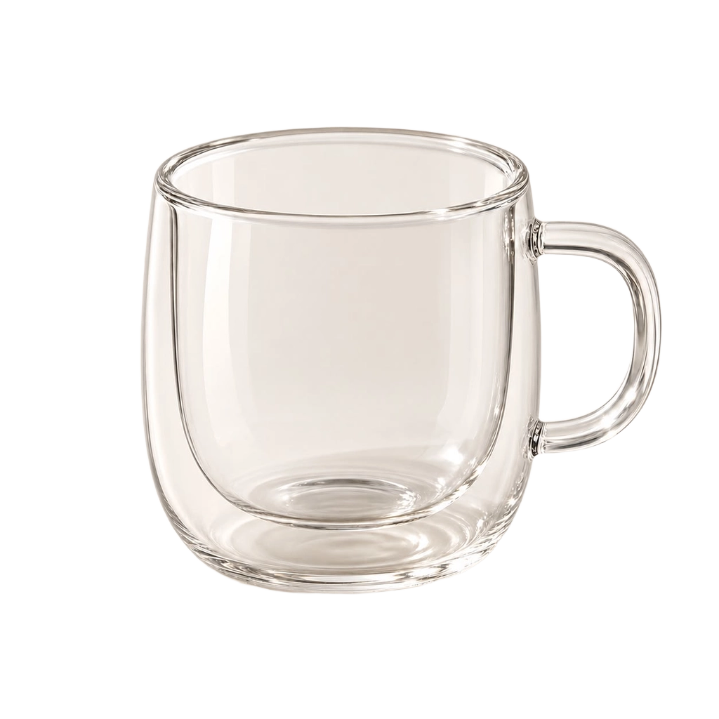 Double-Wall Glass Coffee Cup