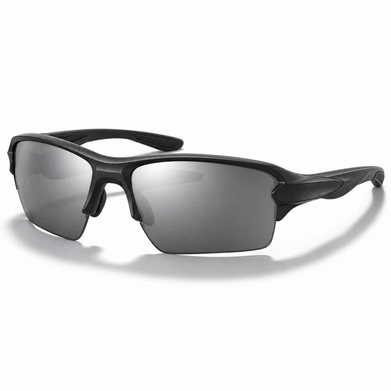 Dual-Lens Sports Wrap — Black