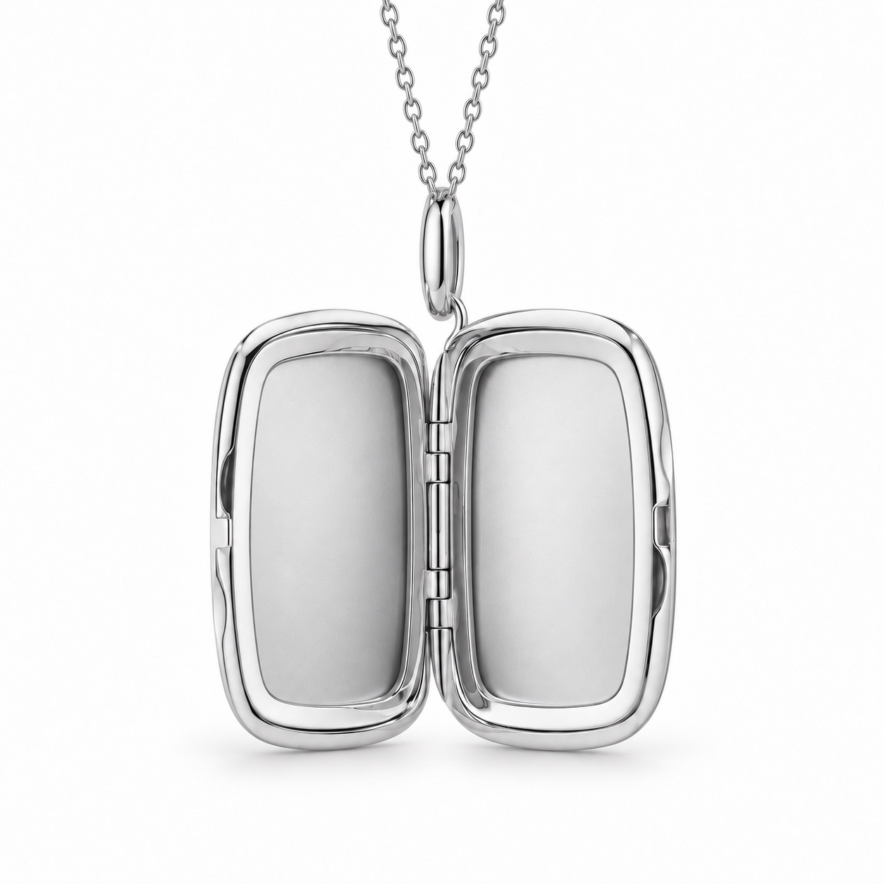 Elongated rectangle locket