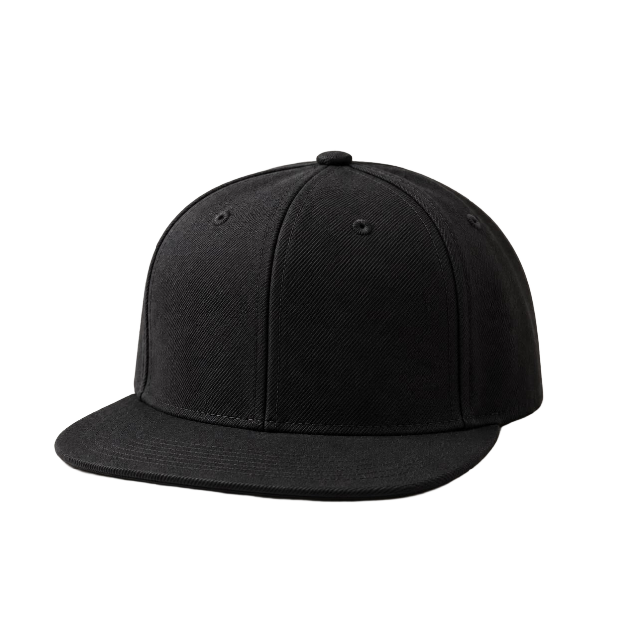 Flat-Brim Snapback Cap