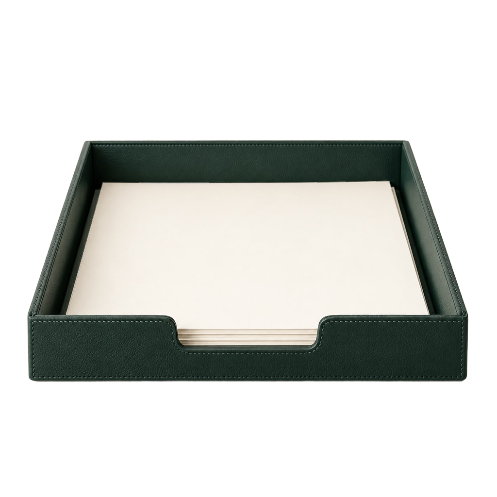 Forest Green A4 Document Tray