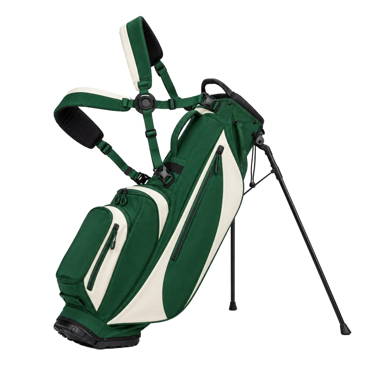 Green And Cream Golf Stand Bag