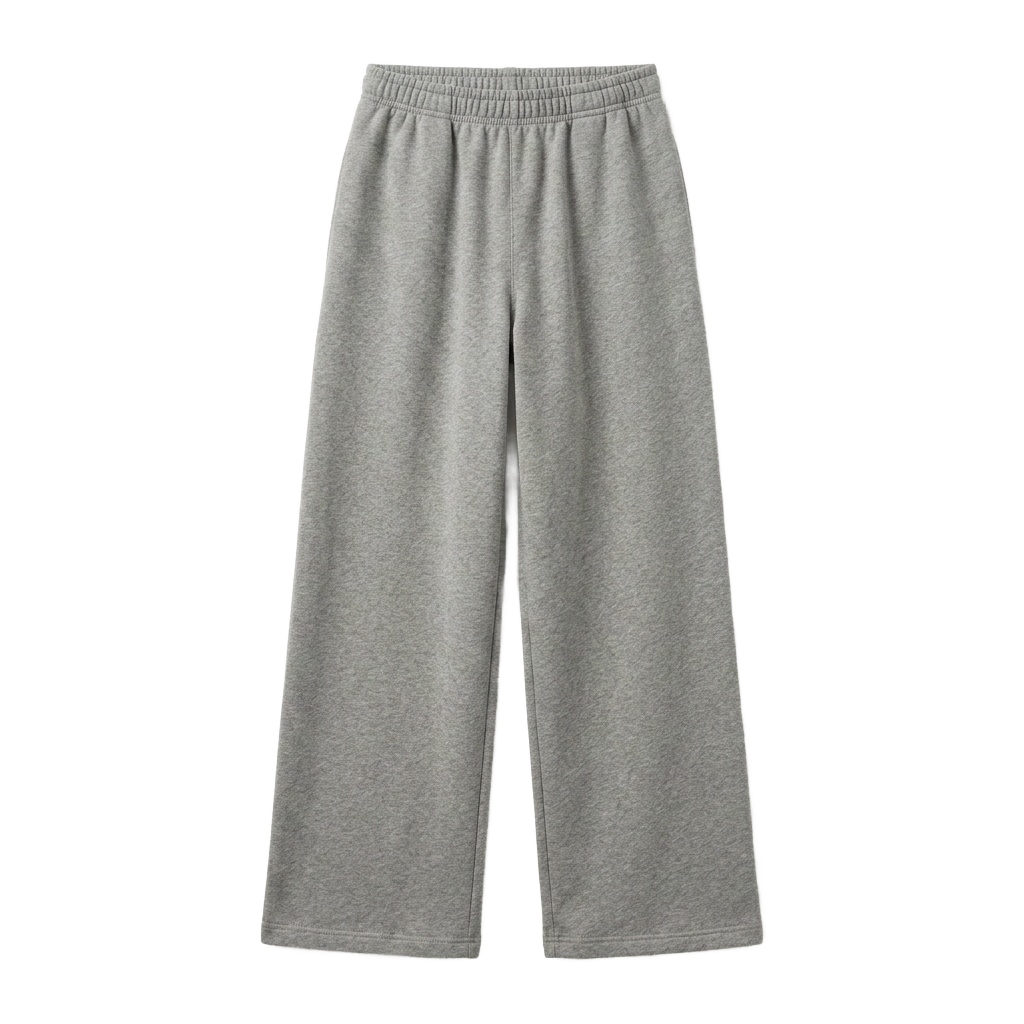 Grey Wide Leg Sweatpants