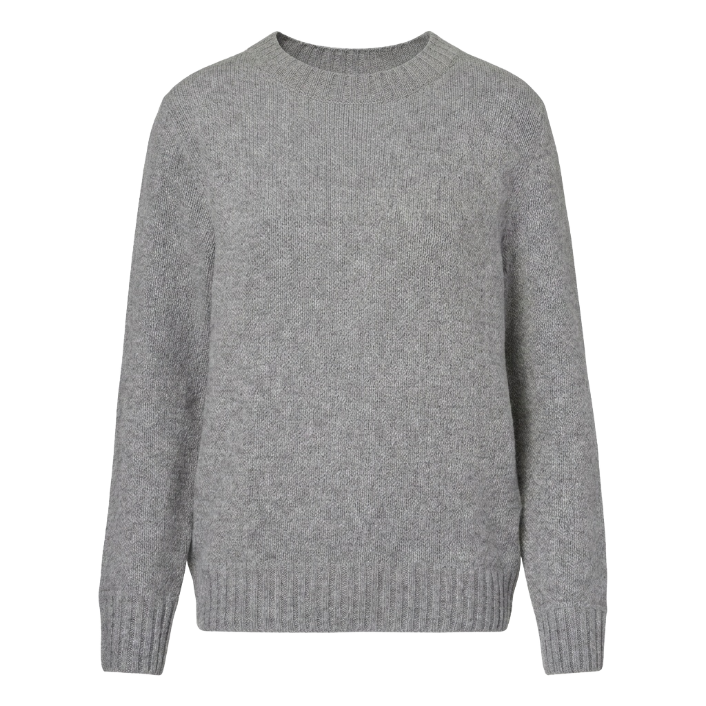 Grey Wool-Cashmere Sweate